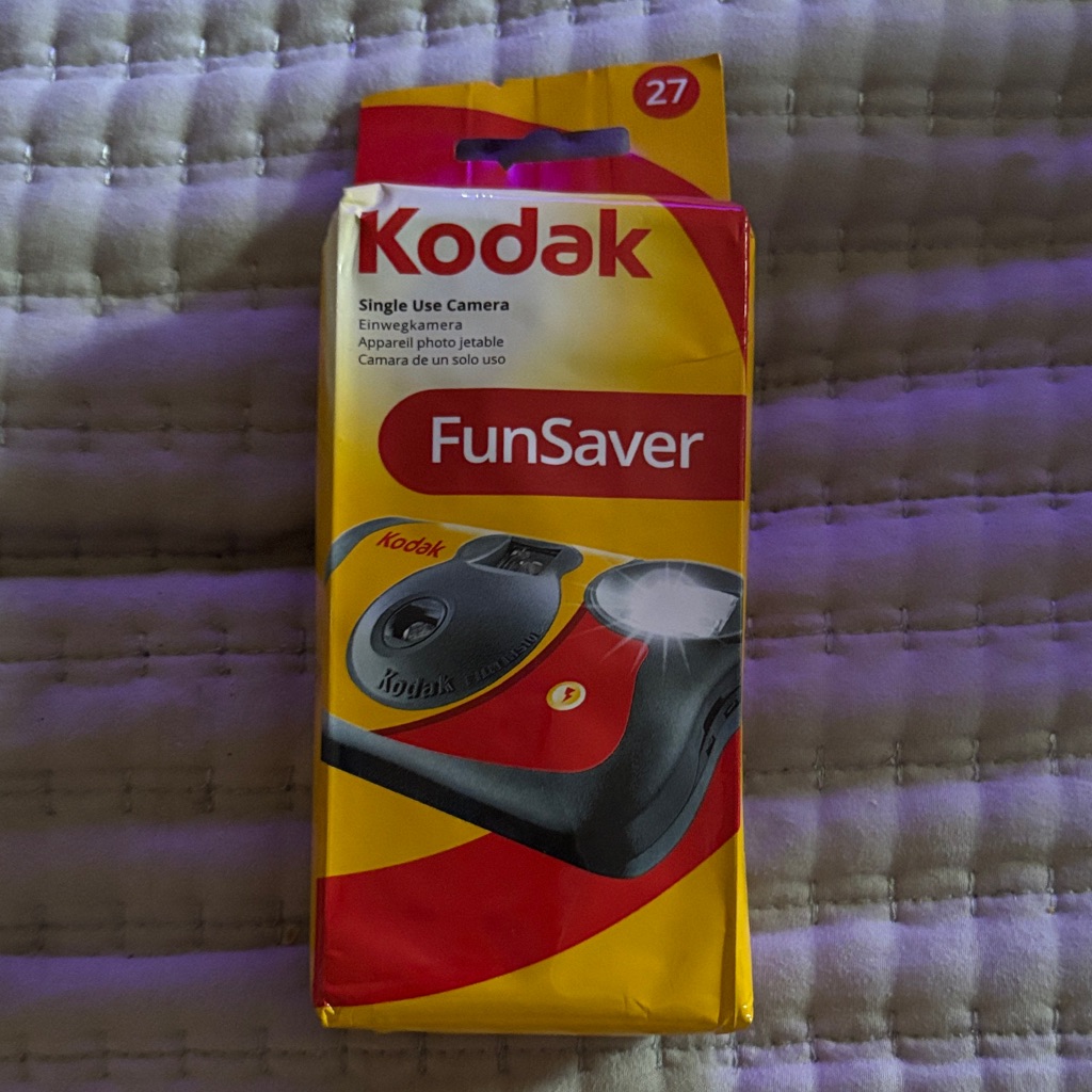 Kodak Funsaver Camera In Red And Yellow